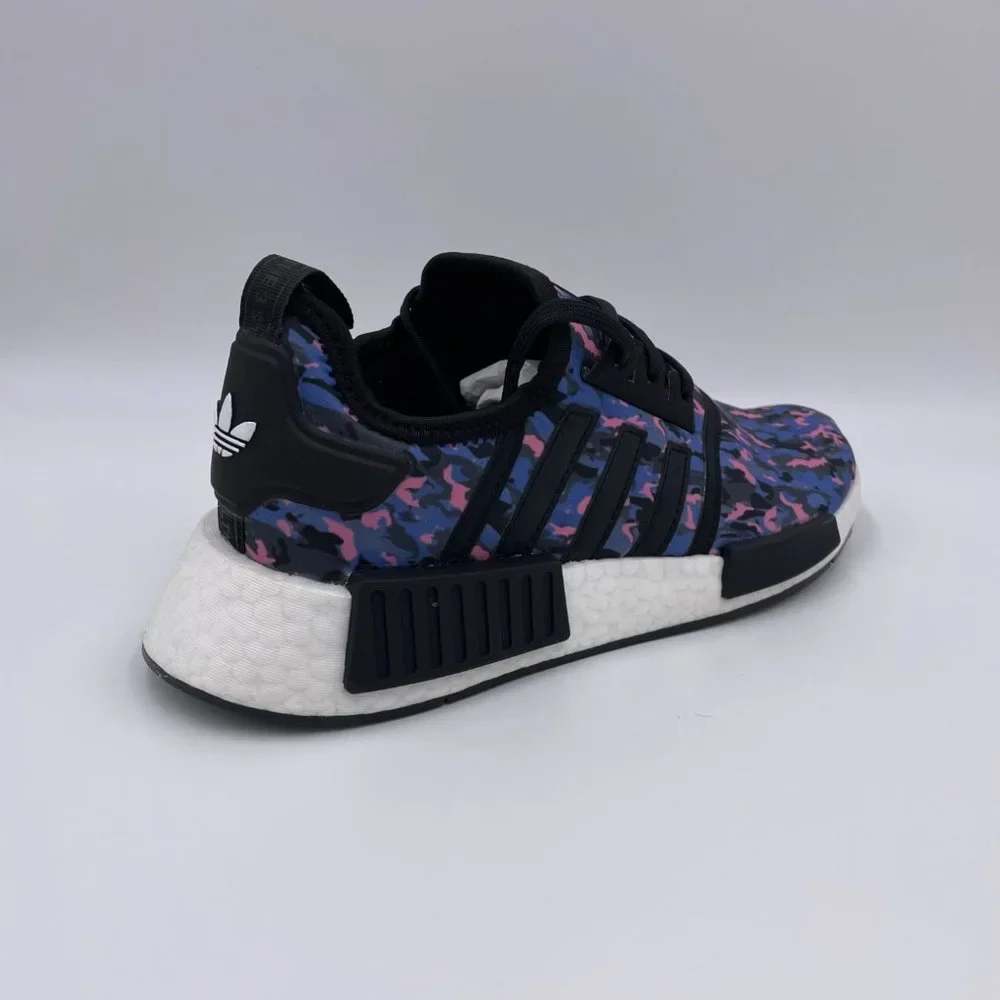 adidas NMD R1 Black / White / Blue Womens Shoes - Picture 8 of 8